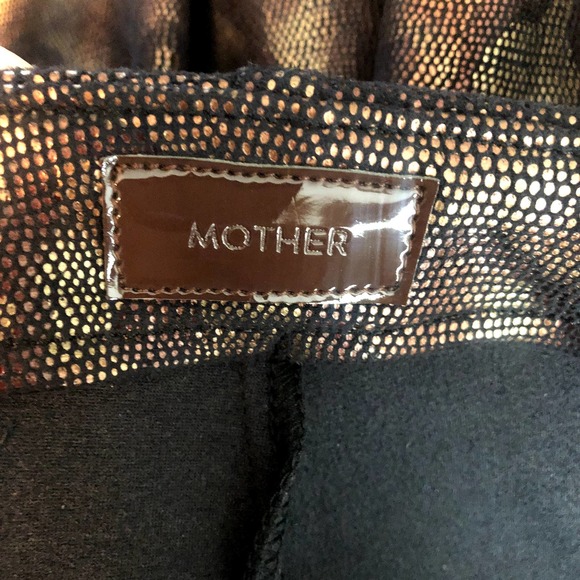 MOTHER The High Waisted Seamless Looker Ankle Slither Black Snake Size 29 NEW - Picture 8 of 12